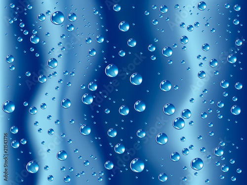 Clear water with lots of bubbles