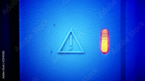 blinking warning led full HD