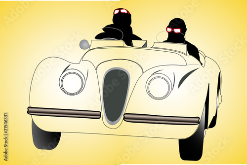 Vector illustration of car under the light background