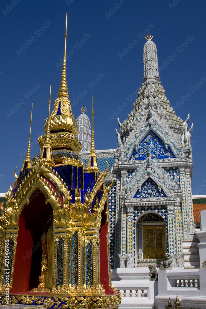 The temple in the Grand palace area  in Bangkok, Thailand