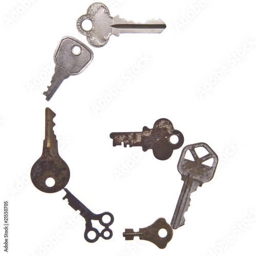 Letter G in Old Keys