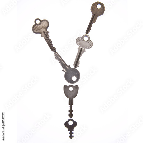 Letter Y in Old Keys