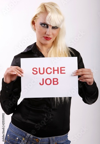 Suche job Schild