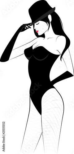 woman in hat cabaret