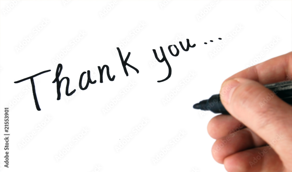 Thank you note Thank you note
