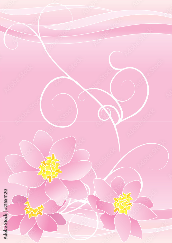 pink flowers backdrop