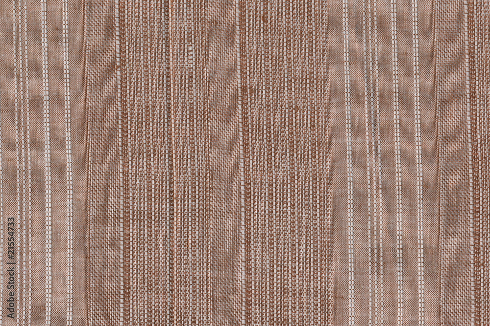 Fototapeta premium Striped linen fabric