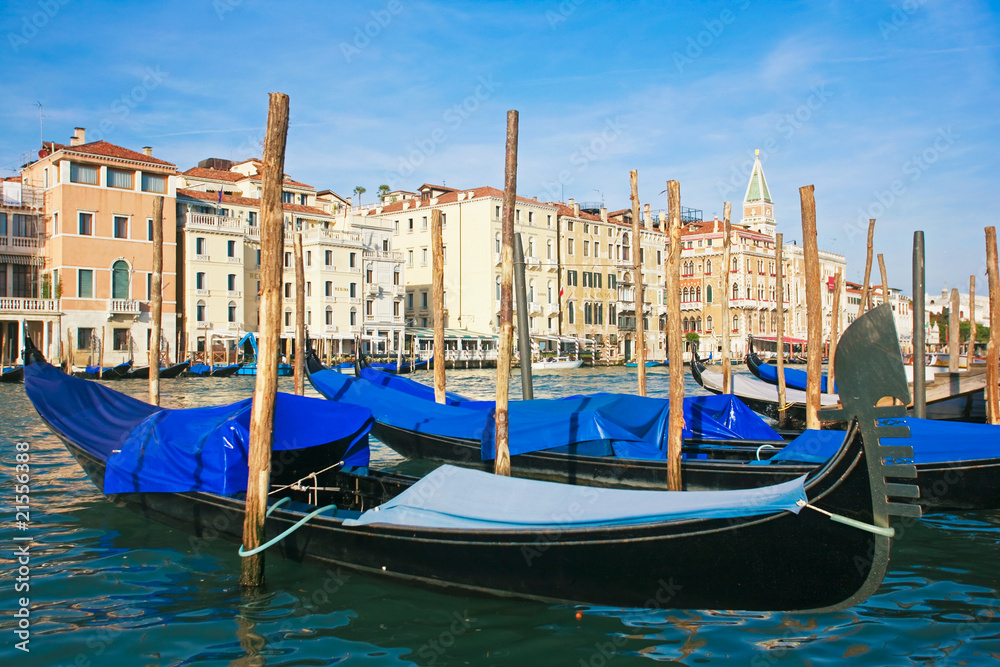 gondolas in venice