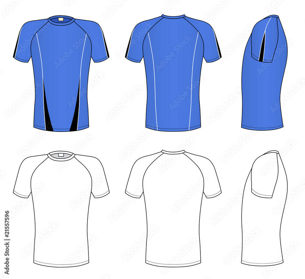 Raglan sleeve t-shirt (vector illustration) Raglan sleeve t-shirt (vector illustration)