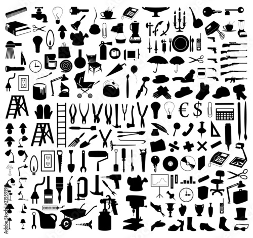 Collection of silhouettes of subjects