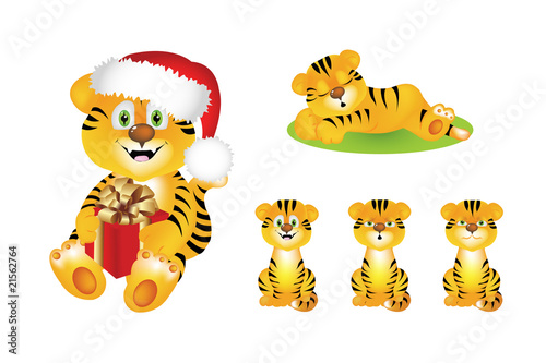 Cute Cartoon Tiger
