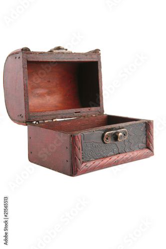 single wooden chest