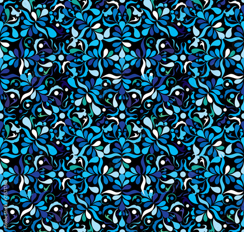 Blue seamless patten, part 2, vector illustration