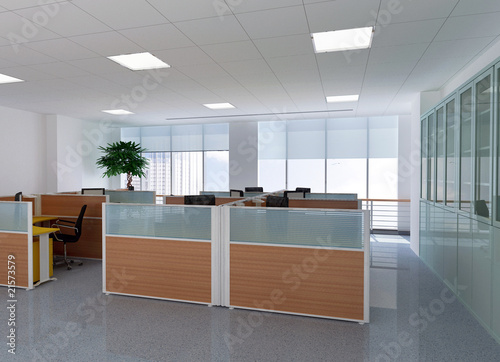 3d modern office room
