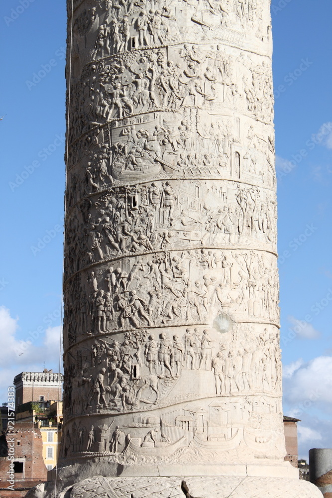 Close-up of Trajan's Column