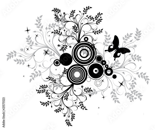 etoiles floral background