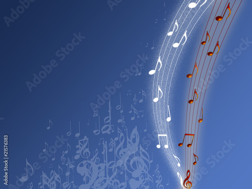 Musik blau