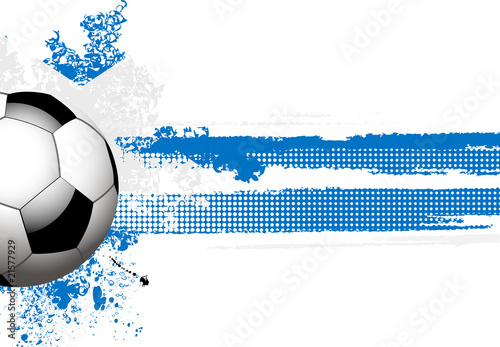 Scottish flag and football