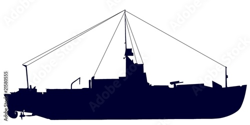 military ship