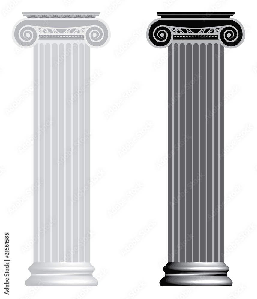 Vector Ionic column Vector Ionic column