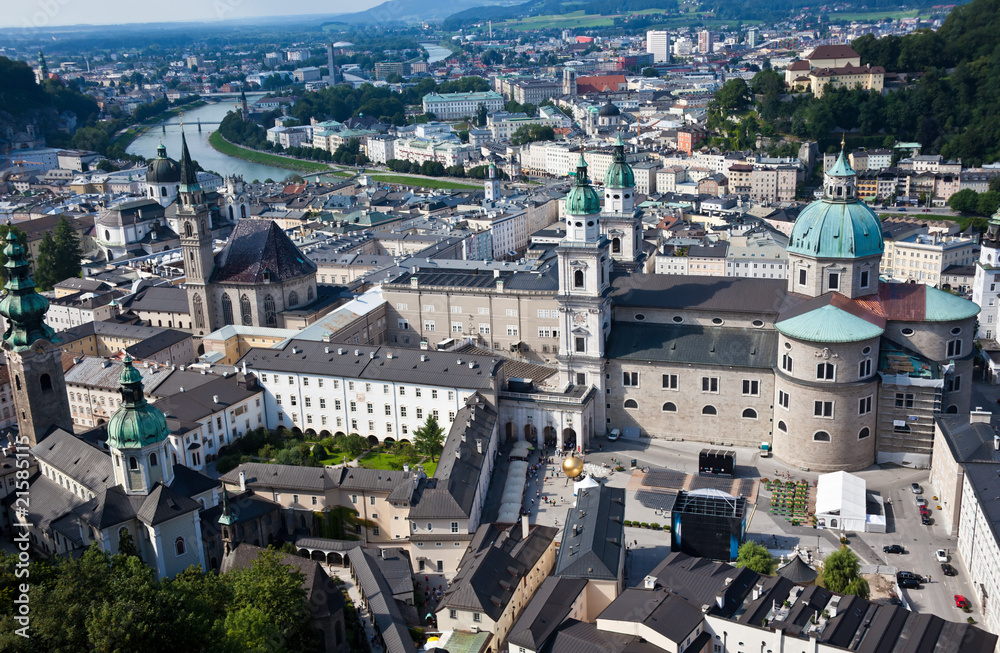Austria, Salzburg, City View
