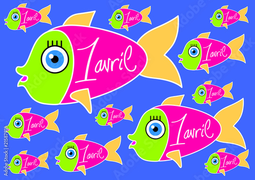 poisson d'Avril-banc