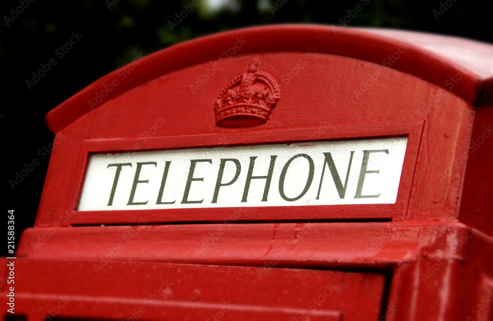 Fototapeta premium Old telephone booth