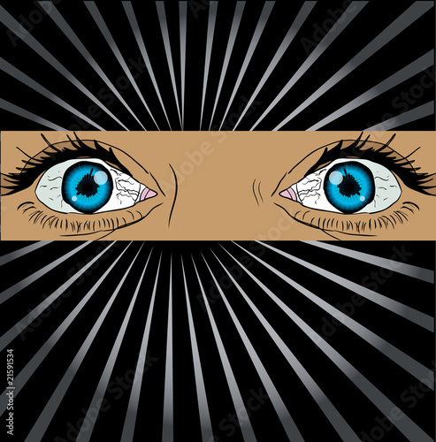 Big spy eyes vector