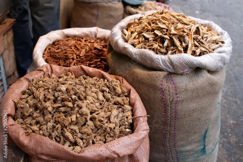 Indian spices at the market