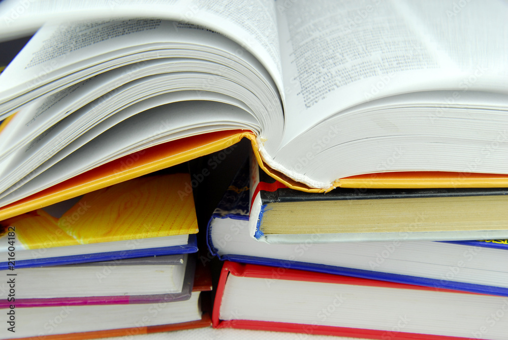 Naklejka premium stack of books