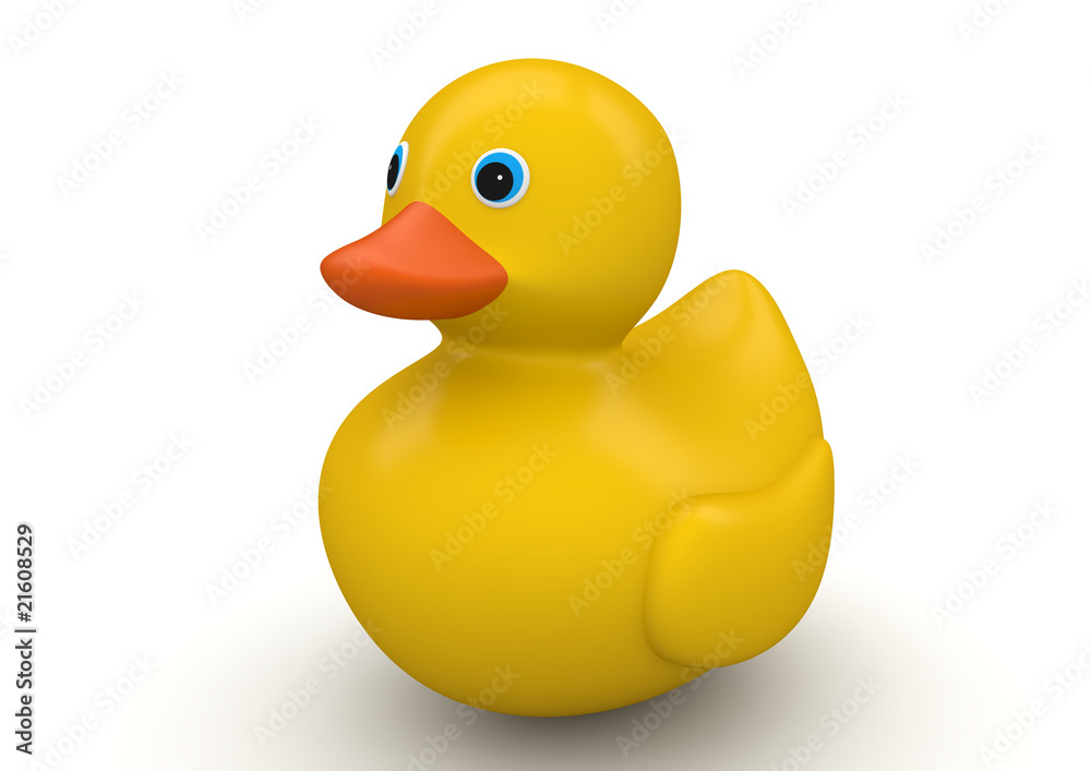 Fototapeta premium Classic yellow bathroom duck