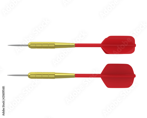 Two darts side view