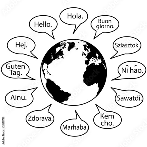 Translate Earth Languages say Hello World