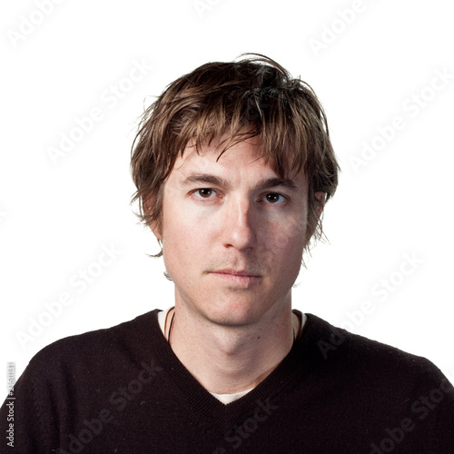 Man stares
