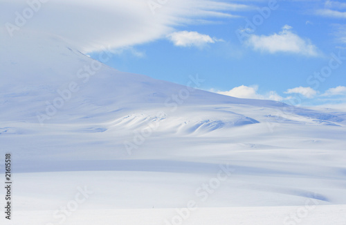 Slope of Mount Erebus  Antarctica