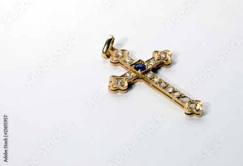 Antique Gold Cross Pendant © McCarthys_PhotoWorks