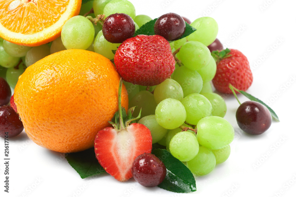 Still-life of fresh fruit