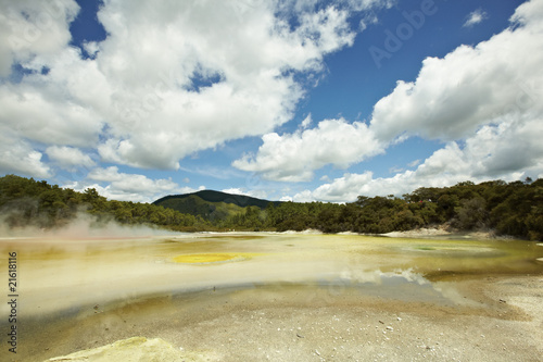 Hot springs natural park in rotoroa, new zealand