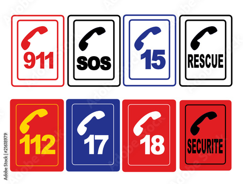 Numéros d'appel urgence