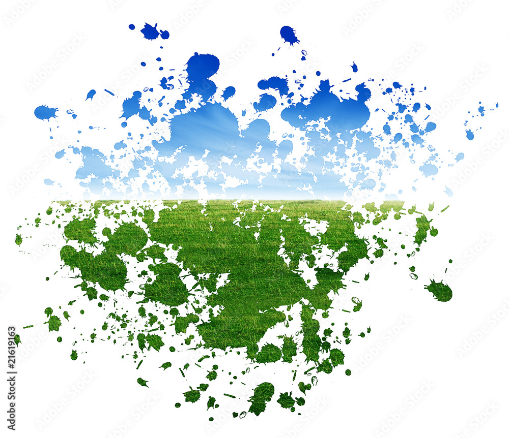 Obraz premium Painting summer landscape
