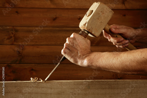 gouge wood chisel carpenter tool hammer hand