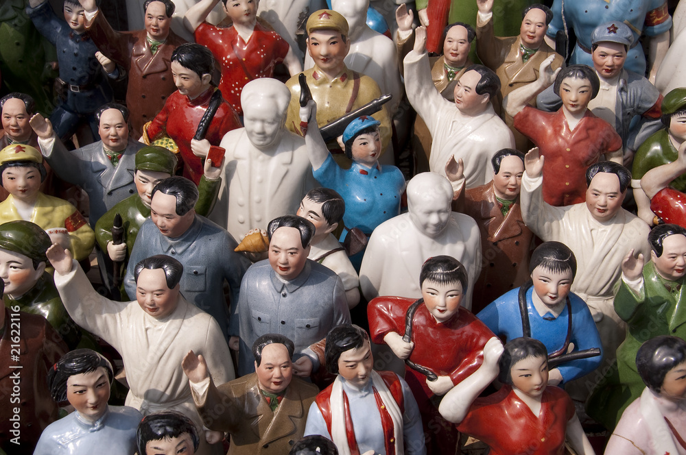 Naklejka premium Podobizny Mao na targu antyków w Szanghaju - Chiny