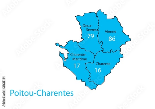 Tableau sur toile Region Poitou Charentes