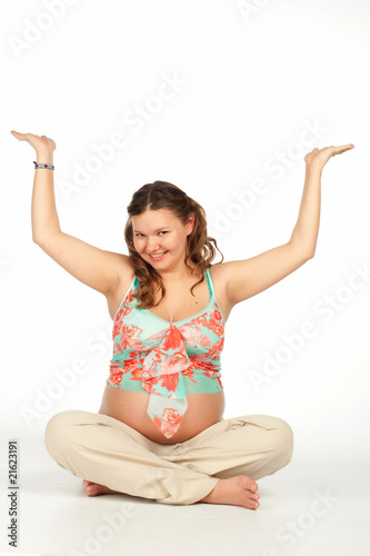 Pregnant yoga