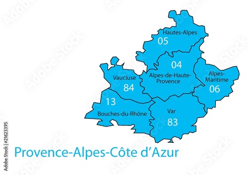 Region Provence Alpes Côte d'Azur