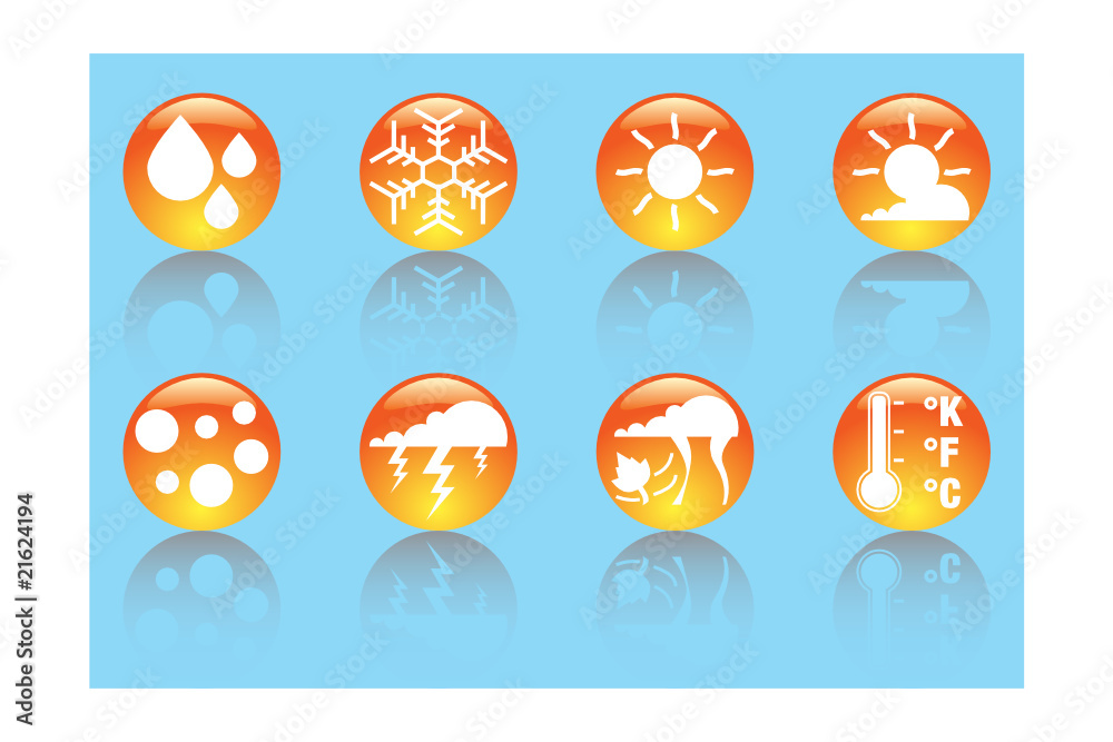 Weather forecast icons Weather forecast icons