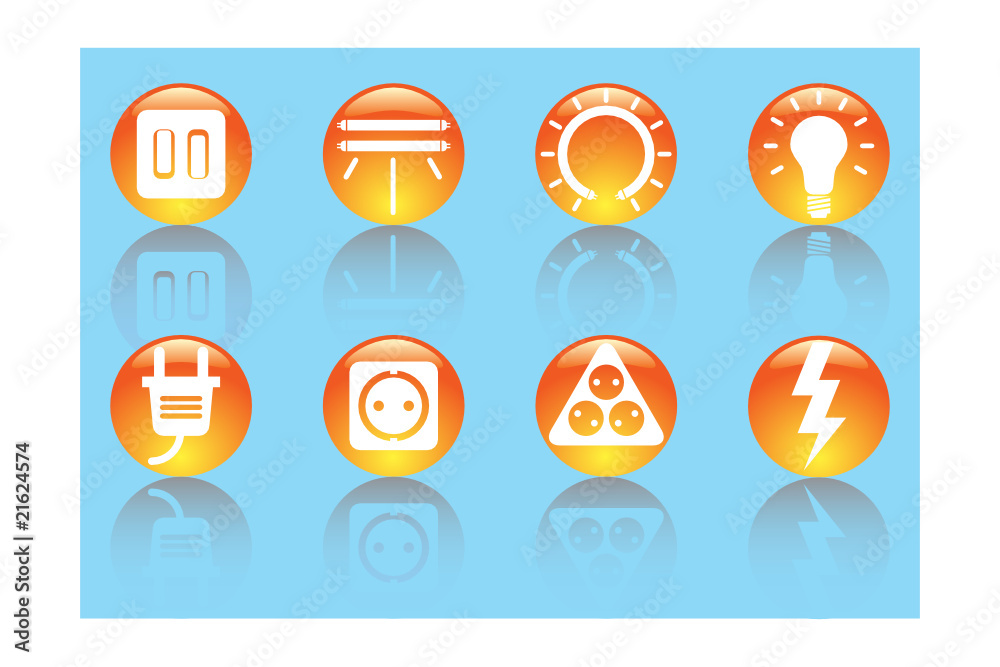Electric icons Electric icons