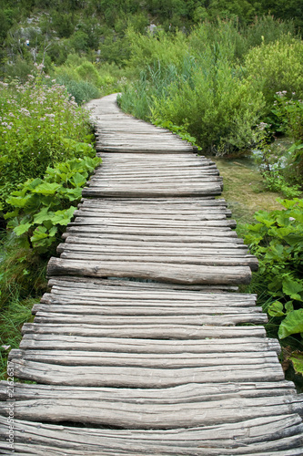 passage en bois Plitvice  Plitvicka jezera 