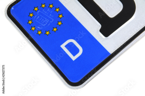 Nummernschild Deutschland