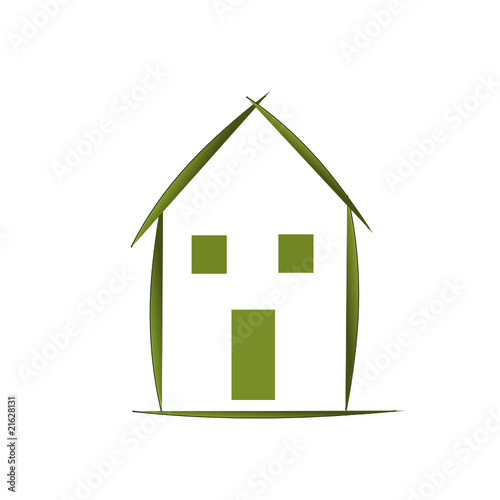 La maison verte - dessin.